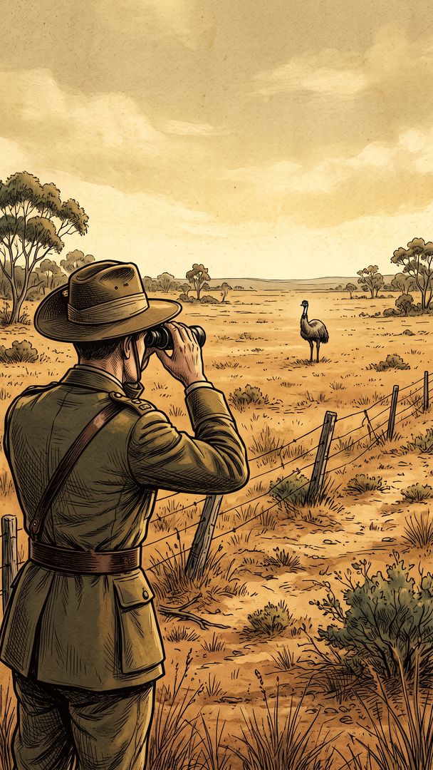 Still from the episode “The Great Emu War of 1932”